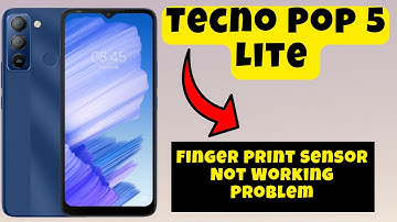 Tecno Pop 5 Lite Finger Print Sensor Not Working Problem || How to solve fingerprint issues