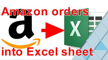 export history of Amazon orders to an Excel CSV file.
