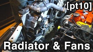 Radiator & Fans + Excess Reservoir Install [UnBusted Mazda ReBuild pt10]