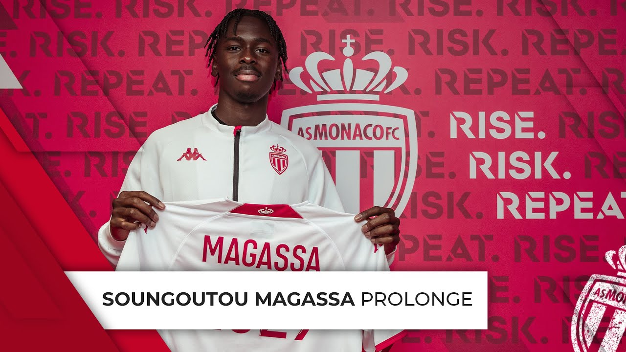 Soungoutou Magassa prolonge avec l'AS Monaco - YouTube
