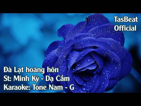 Karaoke Đà Lạt Hoàng Hôn - Tone Nam | TAS BEAT