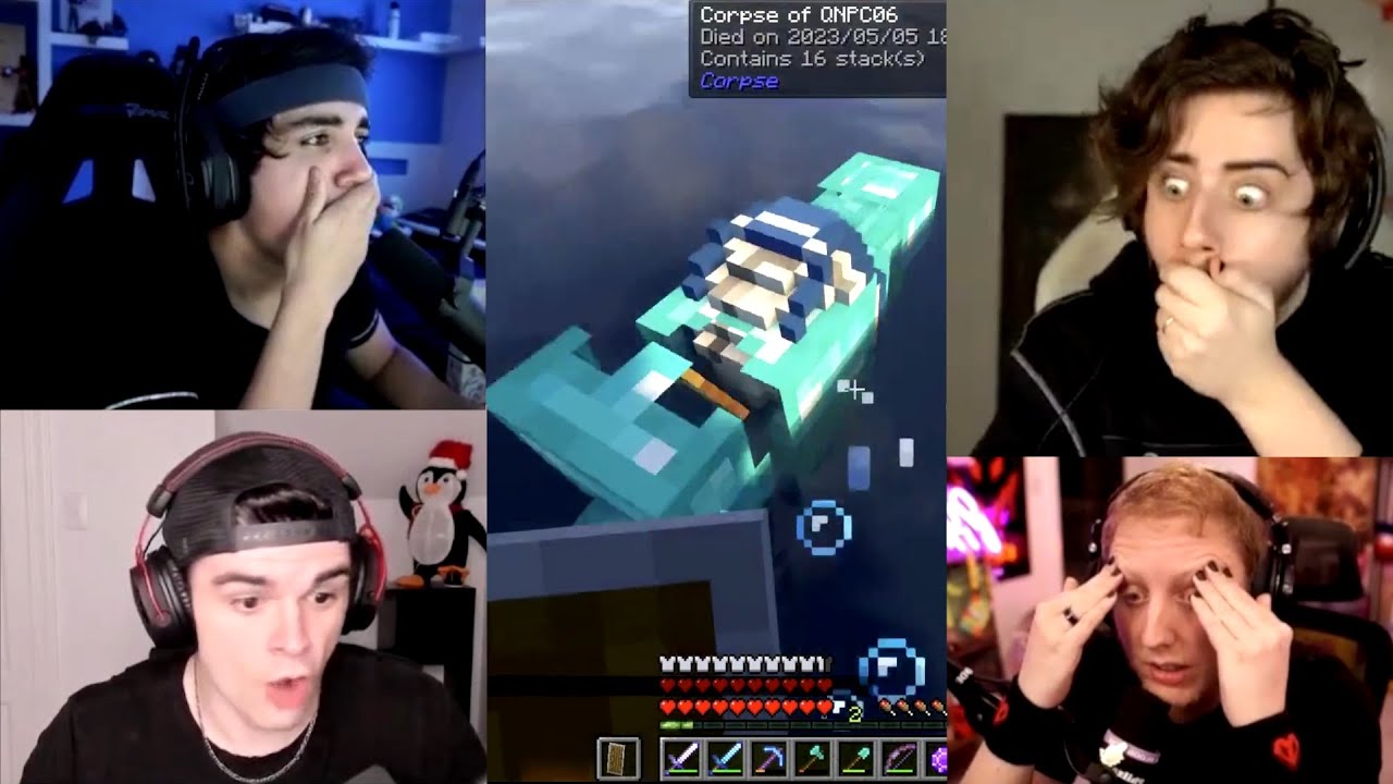 QSMP reacciona a la muerte de BOBBY 😢 TODOS los POV