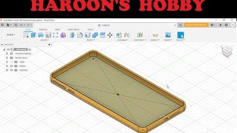 Fusion 360 phone case modelling I Fusion 360 tutorials I Fusion 360 for beginners I Haroon
