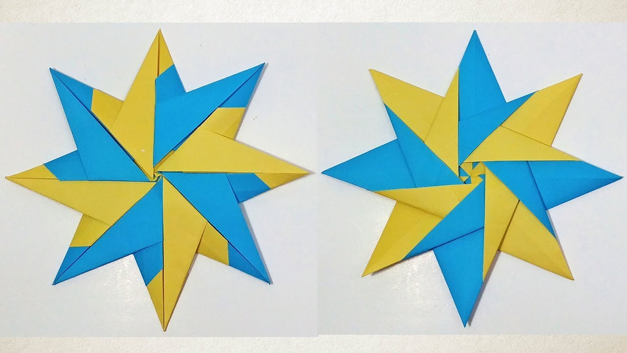 How to Make Easy Origami Christmas Star| Origami Star - YouTube