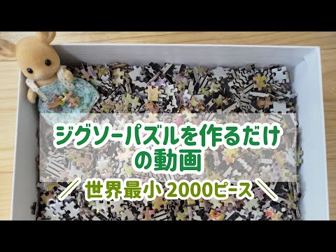 ジグソーパズル作成☆世界最小ピース☆2000ピース - YouTube