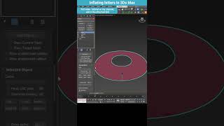 Inflating Letters in 3ds Max – Cloth Modifier Trick! 💨 #shorts #3dsmax #cloth