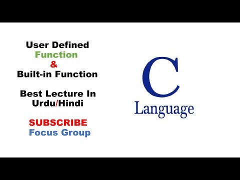 #10 User Defined Function & Built-in Function | Lecture 6 in Urdu/Hindi