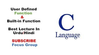 #10 User Defined Function & Built-in Function | Lecture 6 in Urdu/Hindi