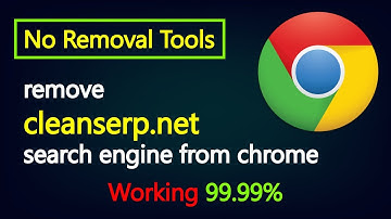 How to remove cleanserp.net search engine from chrome