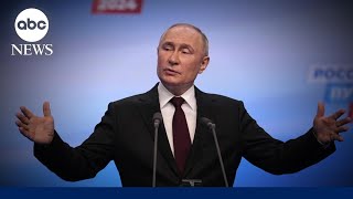 Putin declares victory in Russian presidential election