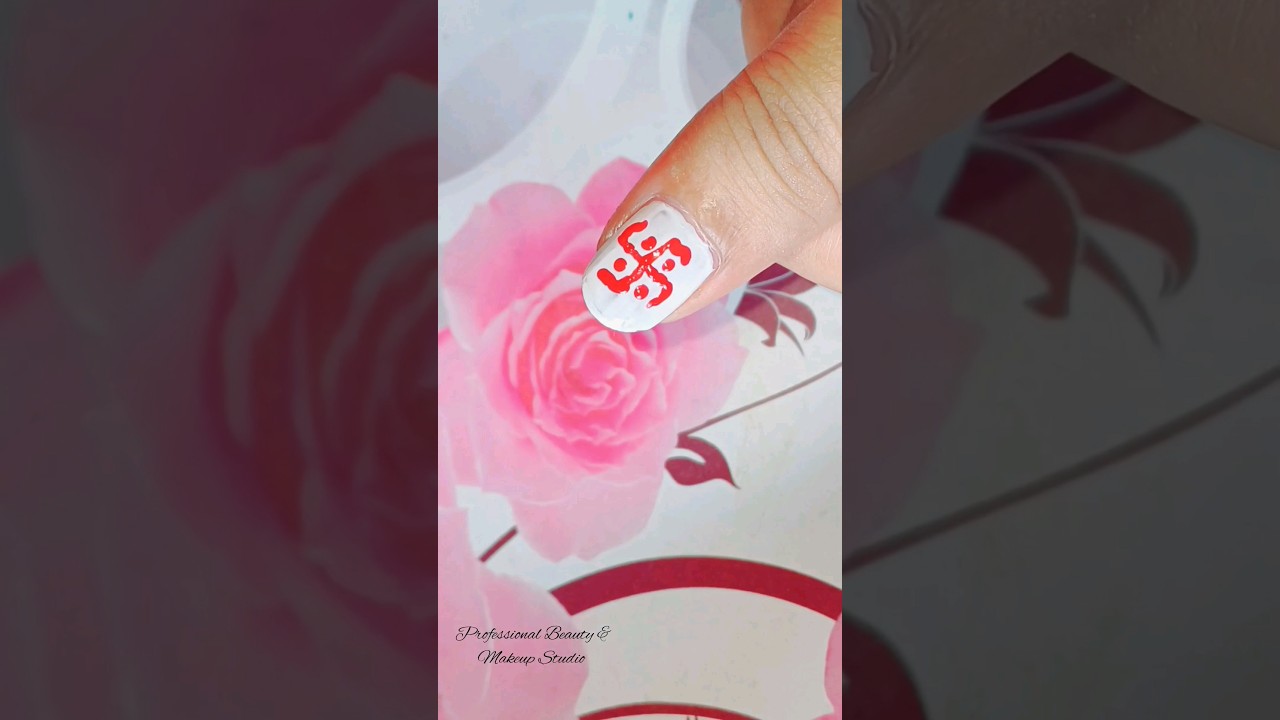 Durga Puja special nail art design 💅❤️||