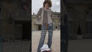 Actress Jane Birkin's specially-made Birkin bag sold at auction #Shorts