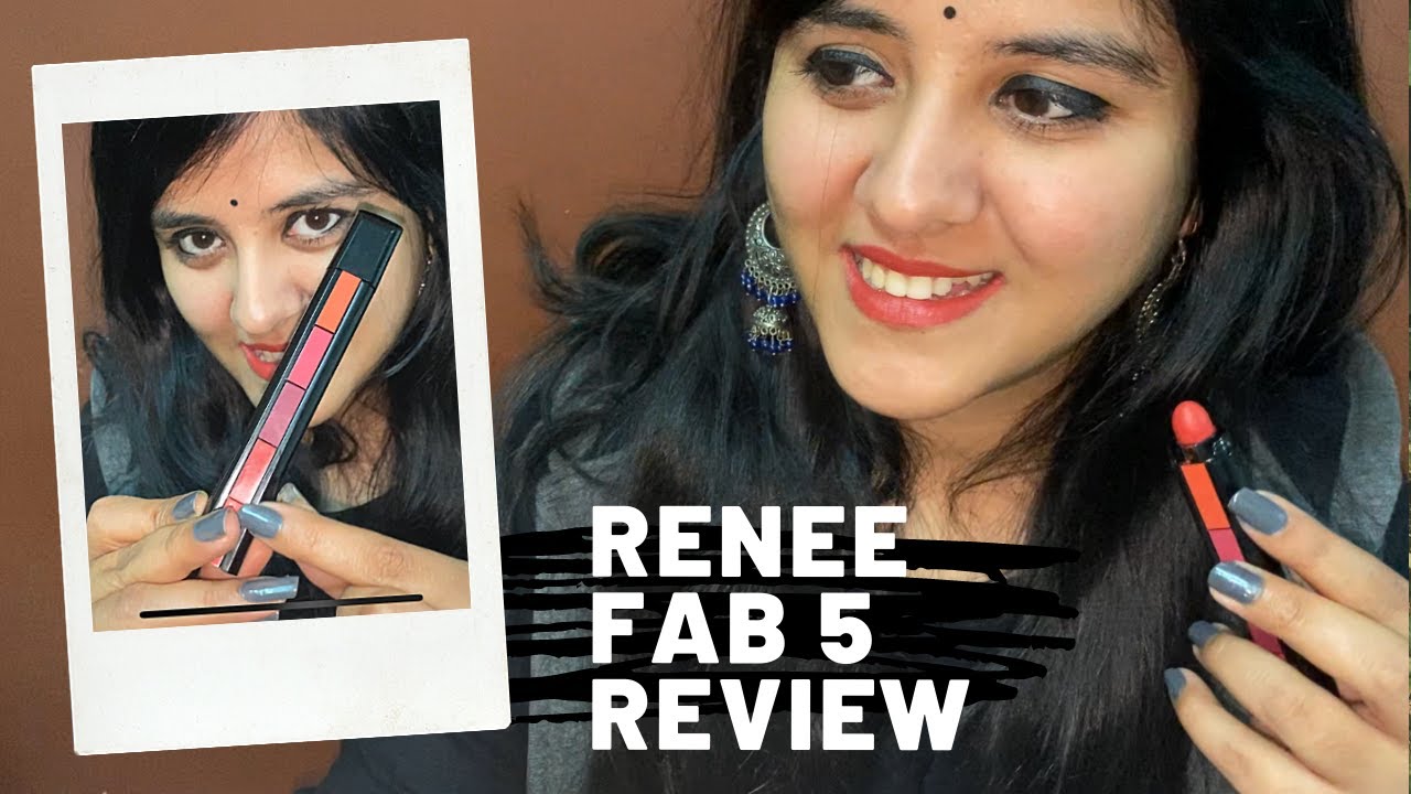 Renee Fab 5 Lipstick Review & Swatches | Renee 5 in 1 Lipstick Demo | Renee Cosmetics