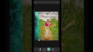 Snapseed background best colour change girls in photo Editing 😉 #shorts screenshot 5