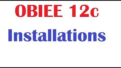 OBIEE 12c : OBIEE 12c Installations Part 1 on Windows 10