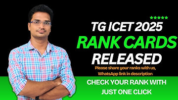 TS ICET 2025 Result is out | What rank did you get? Direct Link in Description |