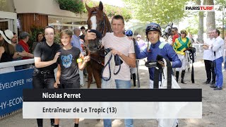 Nicolas Perret, entraîneur de Le Tropic (08/06 à ParisLongchamp)