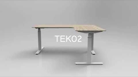 L Shaped Height Adjustable Desk Frame Kits - TEK02 │ TiMOTION