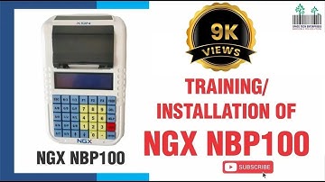 Bill Machine NGX NBP 100 Billing Machine How To install NGX NBP100 item Menu Restaurant Bill Machine