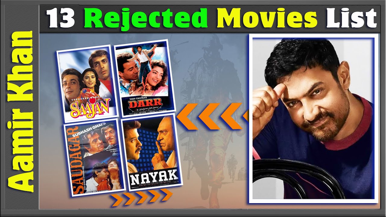 Aamir Khan 13 Rejected Movies List  Aamir Khans Refused and Slipped Projects  Bollywood Films