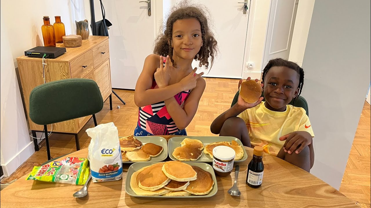 LES ENFANTS FONT DES PANCAKES 🥞🥚👨‍🍳👩‍🍳