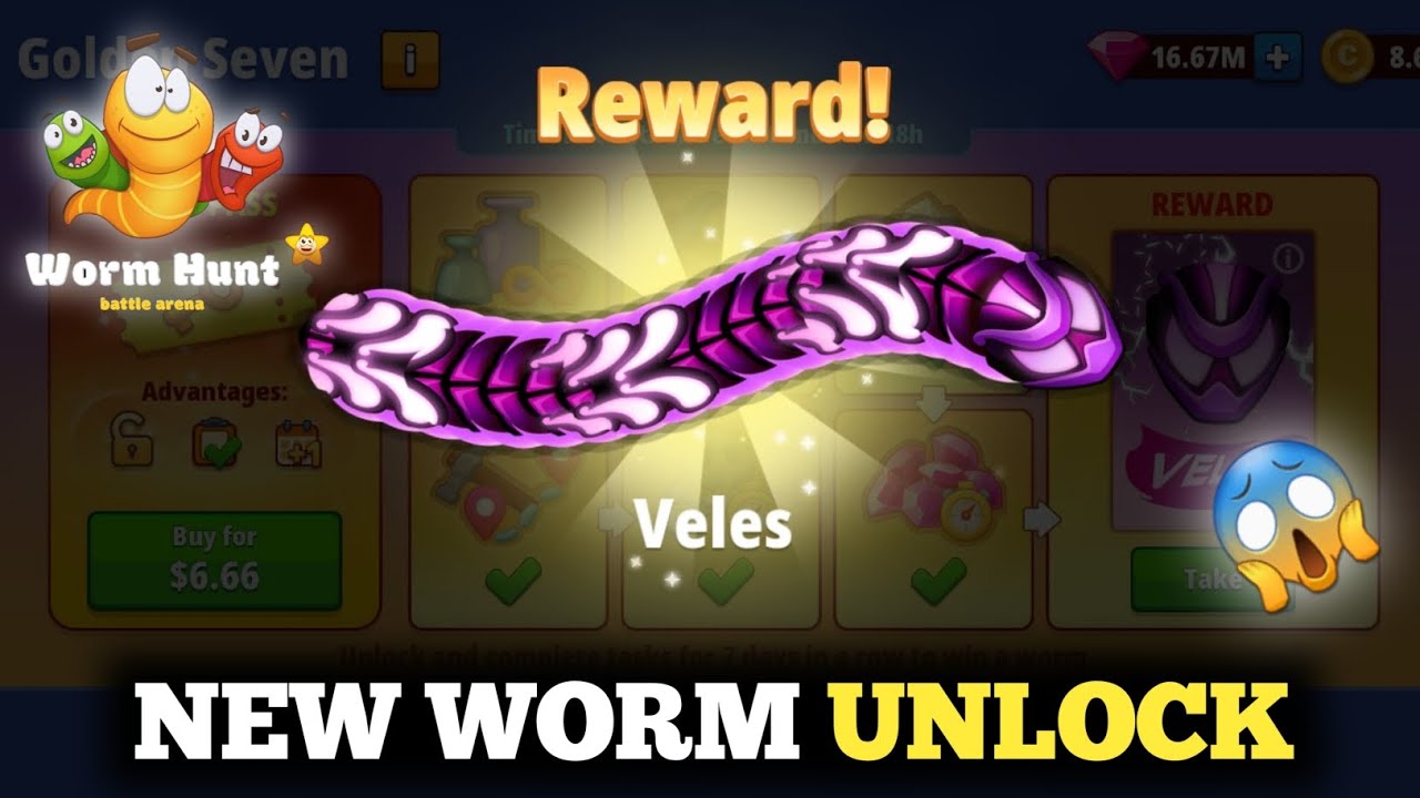 NEW WORM UNLOCK 😱 IN Worm Hunt game | Mini Golden 7 Event day in worm hunt | Worm Hunt game play