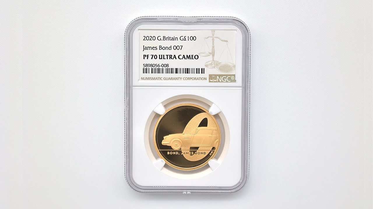 2020 英国 007 ジェームズ・ボンド 第1貨 100ポンド 金貨 1オンス