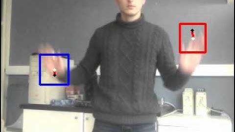 Real-time hand tracking by particle filter fusion (vid3)