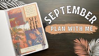 September Plan With Me | collage style inspirational quotes, memes, and coral pinterest theme
