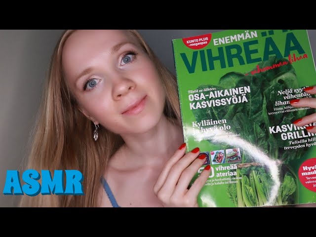 ASMR SUOMI Lehden Selailua (Kuiskailua)🌿-ASMR Magazine Page Flipping (Whispering)🥕