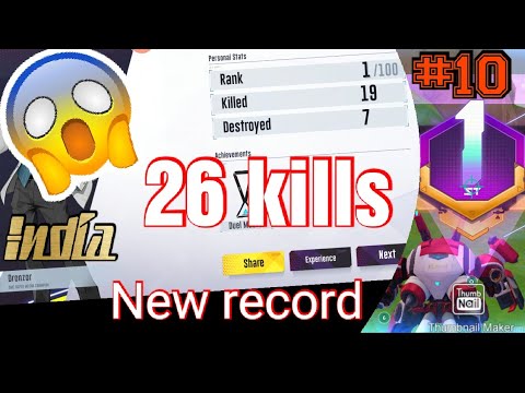 Super Mecha champion live India new record 26 kills#india