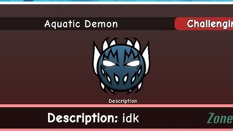 New Update 184 | How to find Aquatic Demon in Find the Geometry Dash Difficulties | Zone 6 | Roblox