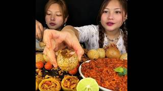 ASMR:eating🌶️🥵pani Puri#mukbang#asmr#eatingvideo