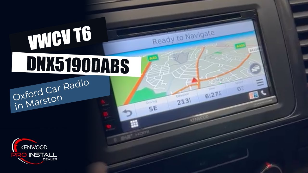 VWCV T6 Install with KENWOOD DNX5190DABS Garmin Navi, Wired CarPlay