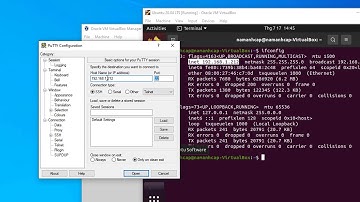 How to connect with Putty to Oracle VM VirtualBox Linux