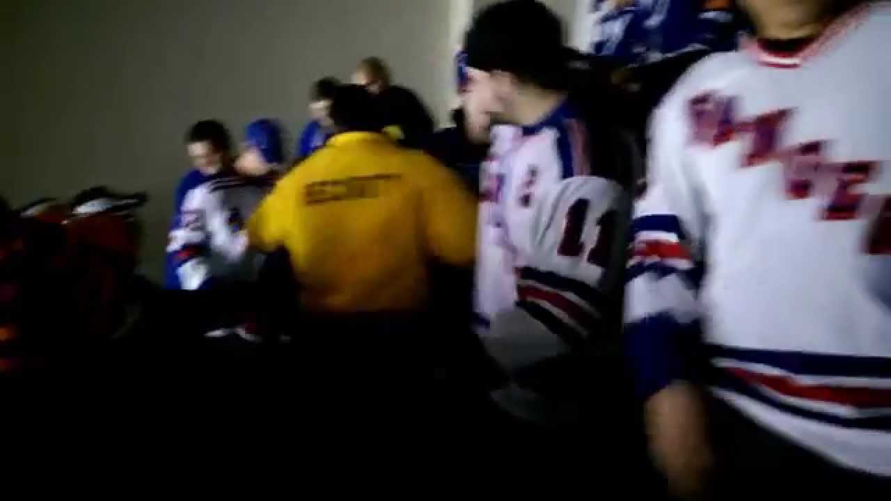 Rangers Islanders Fan Fight 1 27 15 Youtube