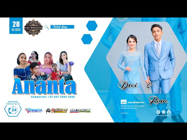 Live - Cs Ananta Music - Dickie Audio - Wedding DEVI u0026 RIAN - Wakis dibal Ngemplak Byl - 28 02 2024 class=