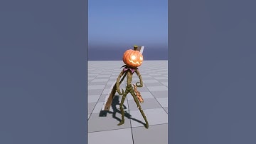 Chillin Pumpkin Idle Animation 🎃 #gameanimation #3danimation