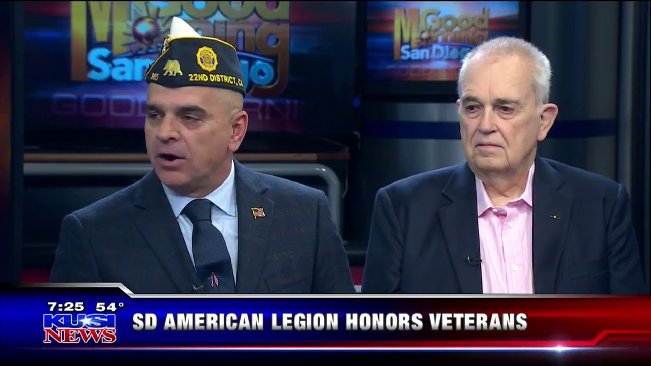 American Legion - Chris Yates & Vice Admiral Koening KUSI 12-10-17