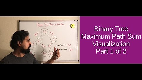 Binary Tree Maximum Path Sum | Part 1 of 2 | Leetcode 124 | Hard | Visualization | Phani Thaticharla