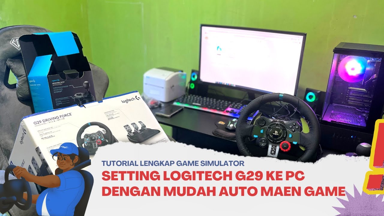 Cara Setting Logitech G29 di PC untuk Game Simulator (ETS2, Assetto Corsa, dll) Windows 10/11