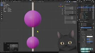 VRchatの3D作りを、お話しながら【Blender 4.3】　クロネコ先生と中の人( ΦωΦ )