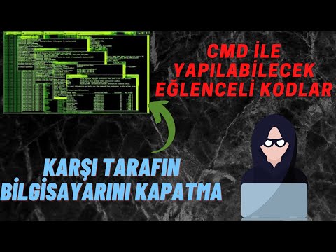 ✅CMD İLE YAPILABİLECEK EĞLENCELİ KODLAR,KARŞI TARAFIN BİLGİSAYARINI KAPATMA!😲✅