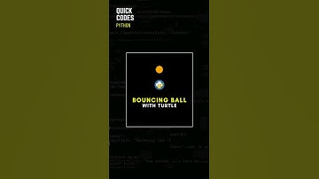 Bouncing ball⚽with python Turtle #python #turtle #turtlepython #coding #programming