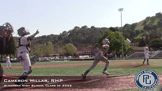 Cameron Millar Prospect Video, RHP, Alhambra High School Class of 2025, Extended Look