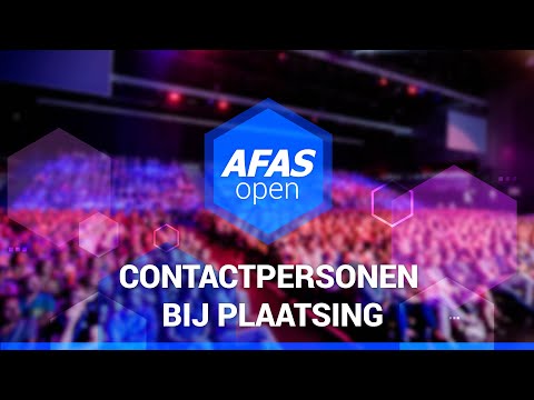 AFAS Open 2022 - Contactpersonen bij plaatsing