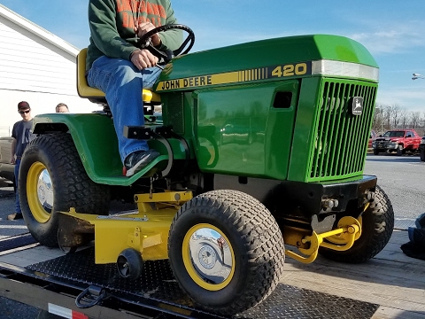 All Original 1991 John Deere 420 Garden Tractor With 150 Original