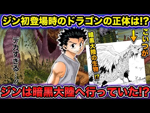 ハンターハンター考察 ジンは暗黒大陸へ行ったことがある 可能性を徹底考察 初登場時のドラゴンの正体は Hunter Hunter Youtube