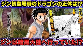 ハンターハンター考察 ジンは暗黒大陸へ行ったことがある 可能性を徹底考察 初登場時のドラゴンの正体は Hunter Hunter Youtube