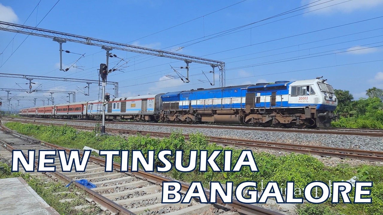 22502/22501 New Tinsukia - SMVT Bangalore Superfast Express | EMD ...